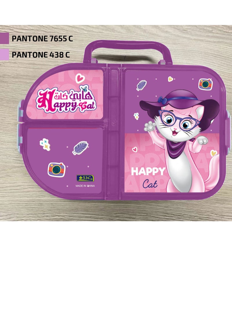 Special lunch box in children's school, multi-colored 