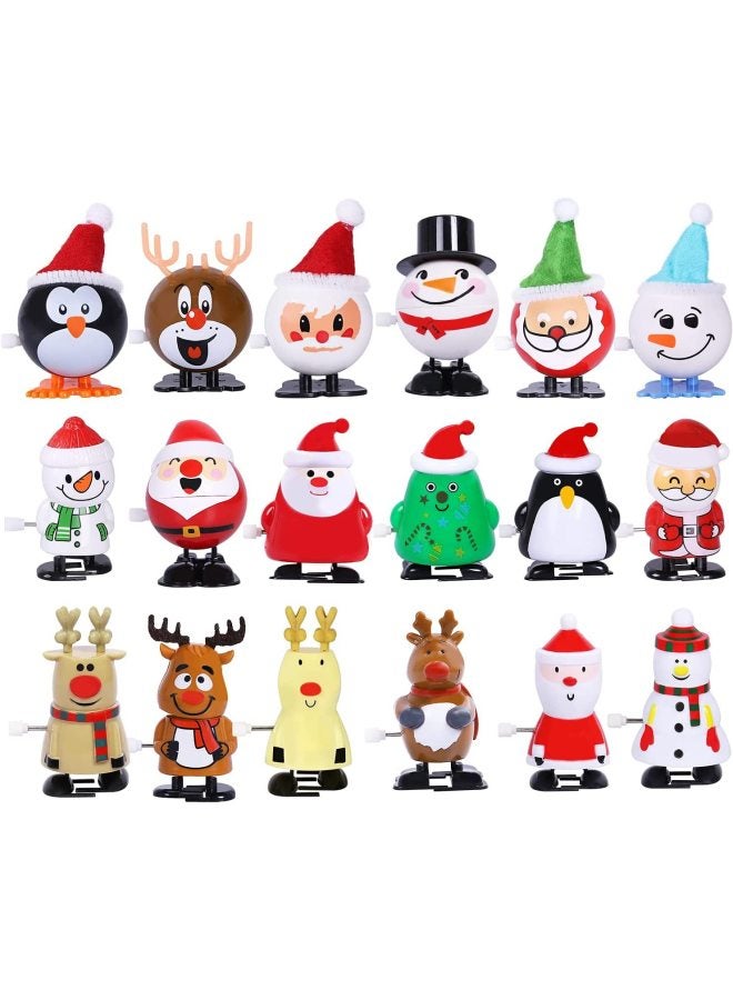 Cute Santa Claus Walking Shaking Head Snowman Toy Chain Buck Deer Gift Winding Up Toy/gift-Color:Coil Walking Fat Short Old Man - Image 4