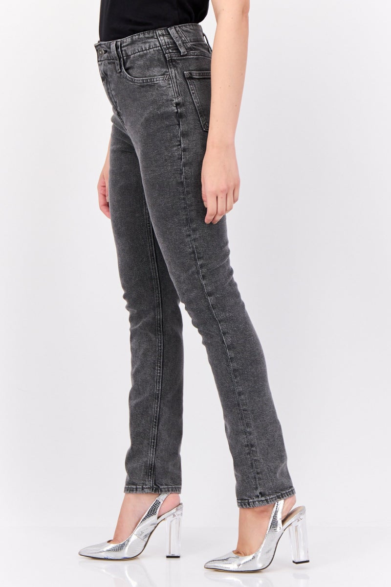 ESPRIT Women Slim Fit Washed Stretchable Jeans, Grey - Image 2