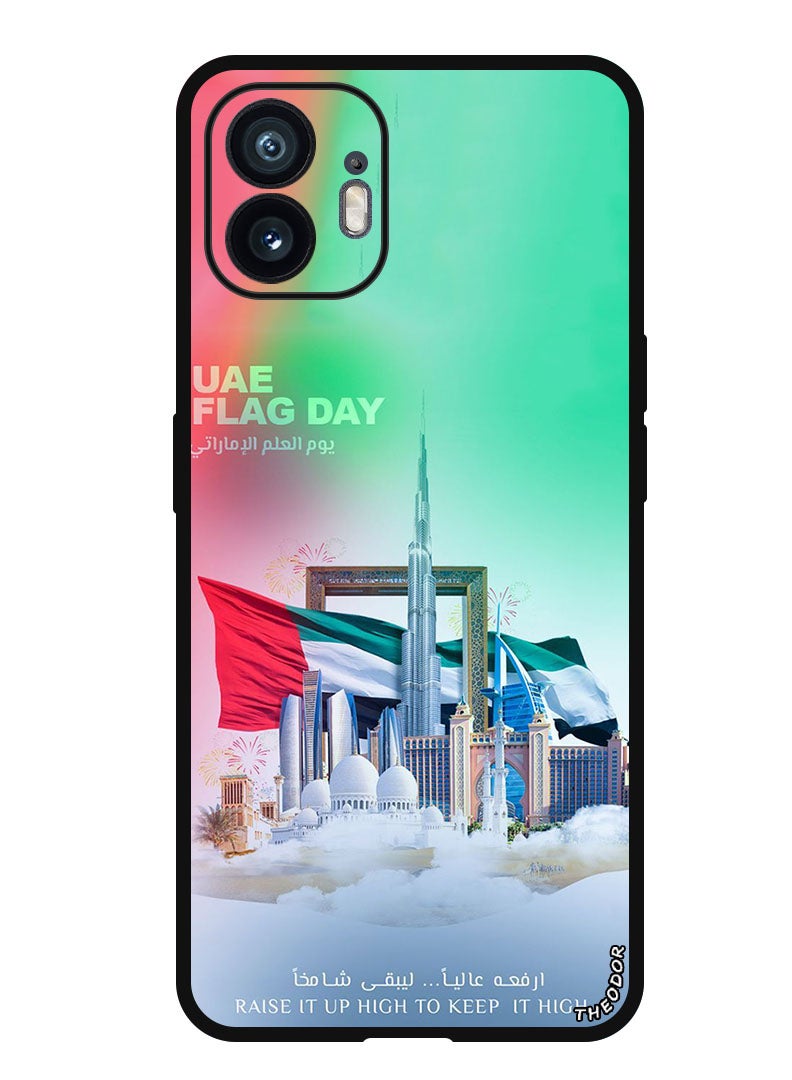 Theodor Protective Case Anti Scratch Shock Proof Bumper Cover For Nothing Phone (2) HAPPY UAE FLAG DAY - Image 1