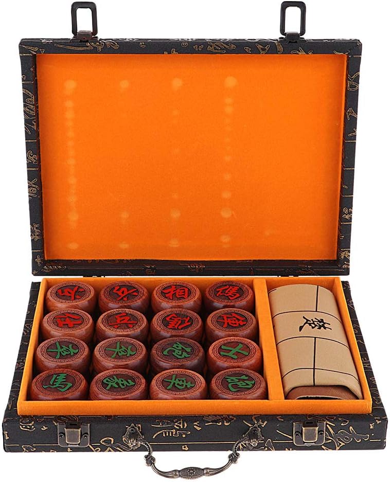 klarako Rosewood Chinese Chess Set Xiangqi Table Board Game for Families and Friends - Image 4