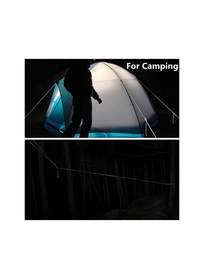 WYBOT Camping Rope,  9 Strand 550 Luminous Glow in The Dark Paracord Parachute Cord (White, 100ft) - Image 3