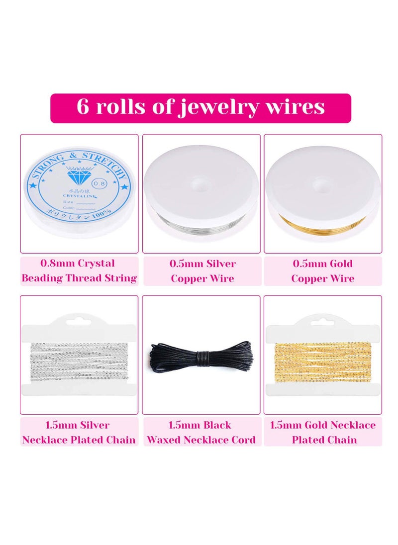 Jewelry Making Kits for Adults, Jewelry Making Supplies Kit with Tools, Earring Charms, Wires, Findings, and Helping Hands. Ideal for Jewelry Making and Repair - Image 5