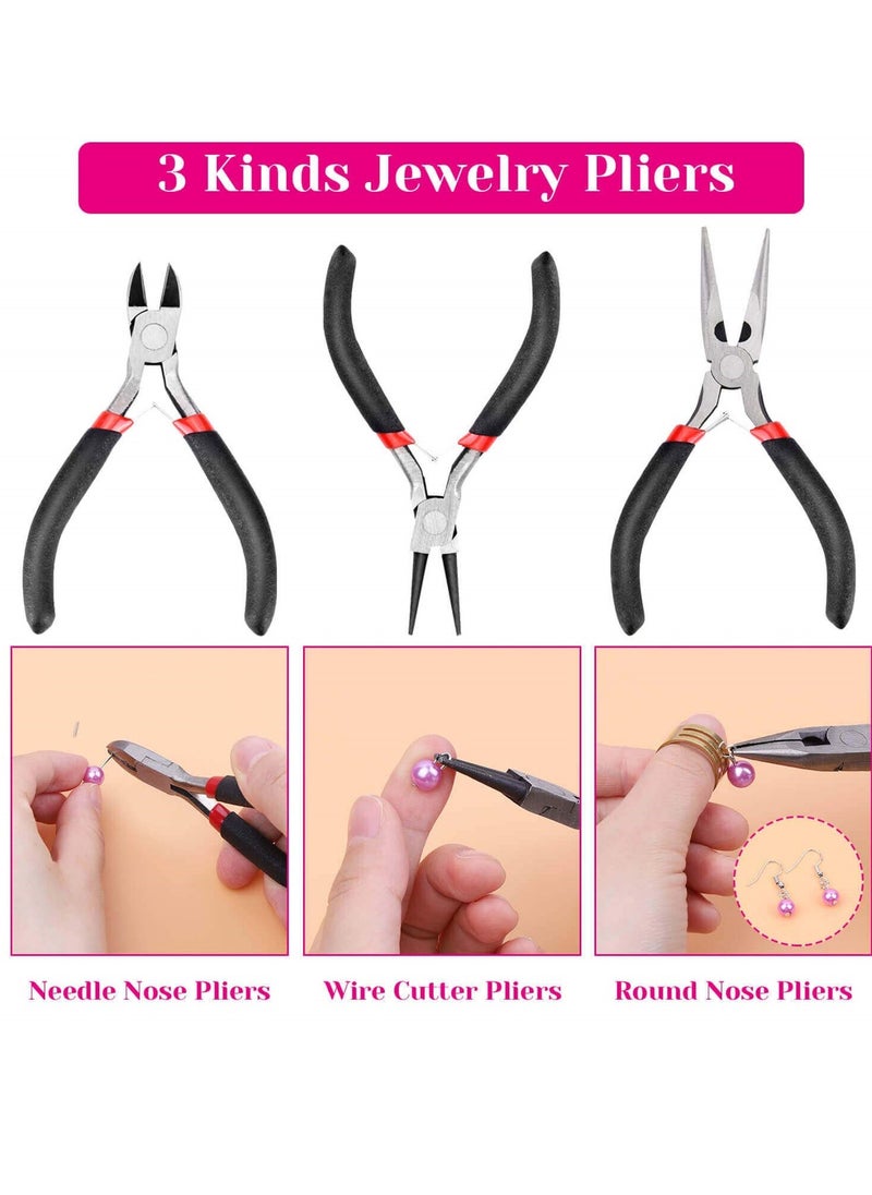 Jewelry Making Kits for Adults, Jewelry Making Supplies Kit with Tools, Earring Charms, Wires, Findings, and Helping Hands. Ideal for Jewelry Making and Repair - Image 3