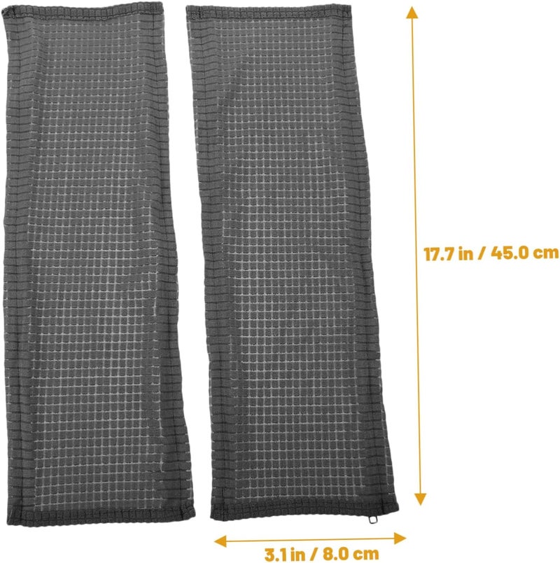 VICASKY 2pcs Office Chair Armrest Covers Ergonomic Soft Polyester Cushion Pads for Comfortable Elbow Support and Cold Protection Removable Washable Gray - Image 2