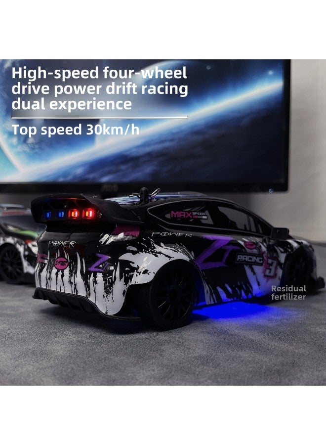 Yu Feifei's 1: 24 Full-scale Track Version Ford Rally Remote Control Car Four-wheel Drive Rc Drift Car Gift-Colour:Ford Track Edition-purple-full Scale-Proportion:One Battery  Free Remote Control Battery  - Image 5