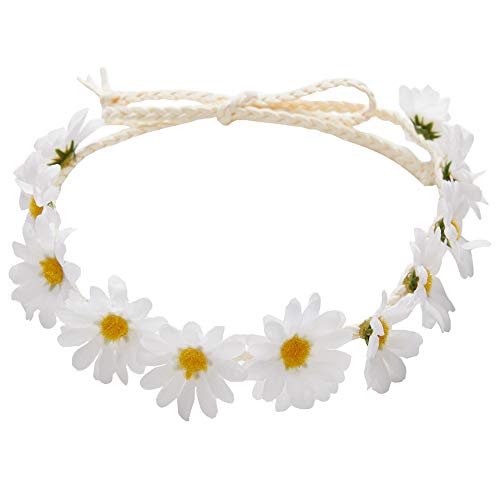 zYoung 2 Pcs Fashion Flower Headband Sunflower Hair Wreath Festival Hair Band Bridal Headpiece - Image 2