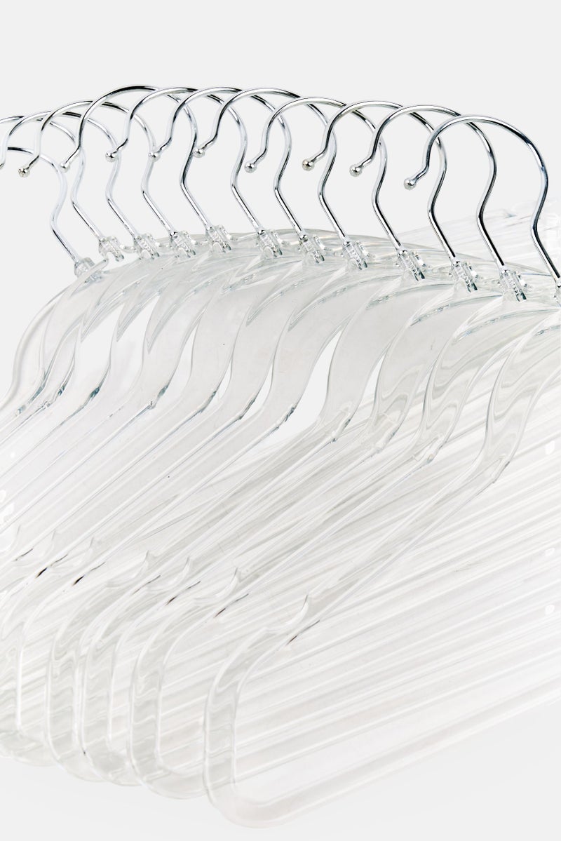 YOTO 12Pcs Clothes Hanger, Transparent - Image 3