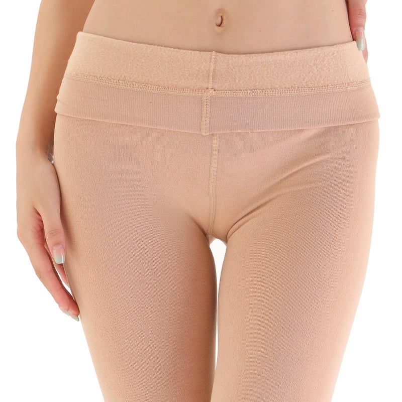 EVERSWE Women's Opaque Fleece Lined Tights, Thermal Tights (Black,M) - Image 4