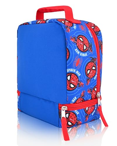 Fast Forward Marvel Spiderman Lunch Box for Kids | Miles Morales Insulated Lunch Bag Lunch Box for Boys, Girls, Toddlers | Spiderman Blue Reusable Lunchbox - Image 5
