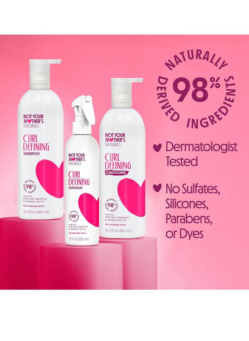 Not Your Mother's Not Your Mother's Naturals Moisturize & Enhance Curl Definition Shampoo, Conditioner, & Detangler (3-Pack) - Tahitian Gardenia Flower & Mango Butter  - Image 2