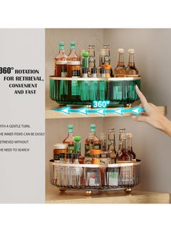 Arabest Clear Lazy Susan Pantry Organizers and Storage, 11” Turntable Organizer, Rotating Storage Rack for for Kitchen, Pantry,Cabinet, Dining Table,Fridge,Countertop,Vanity,Food Storage (Clear)  - Image 5