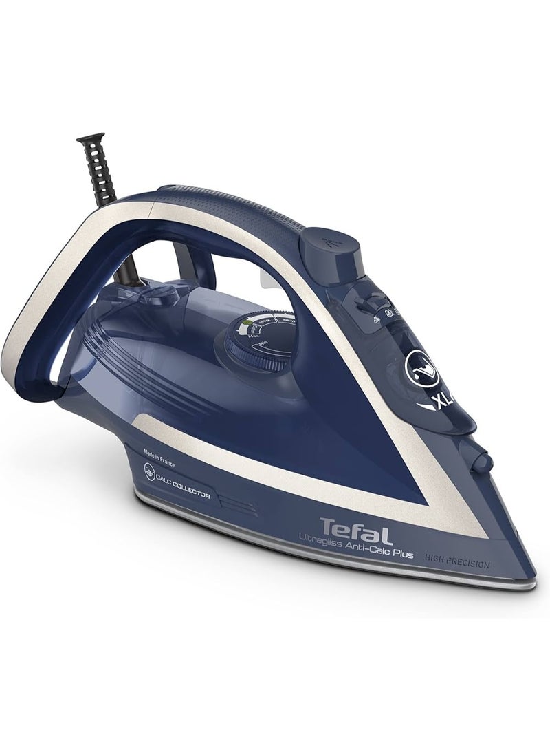 Tefal Ultragliss Plus Steam Iron 2800W (Model: FV6830) 270 ml 2800 W FV6830E0 blue