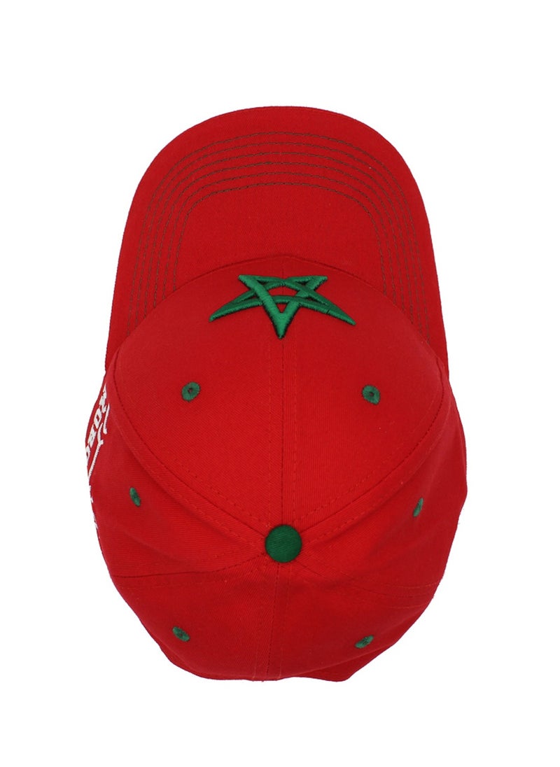 Generic Morocco Sport Fans 100% Cotton Baseball Cap With Premium Embroidery With Metal Adjustable Buckle Closure-Show Your Support For Your Favorite  - Image 4