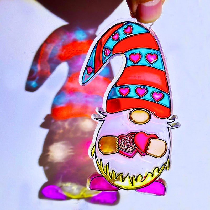 AUEKIV Valentines Suncatcher Crafts Kit 24sets Heart DIY Window Paint Art Suncatchers,Bear Sun Catchers for Valentine's Day Mother's Day Gift Exchange Classroom Art Project Party Favors - Image 5
