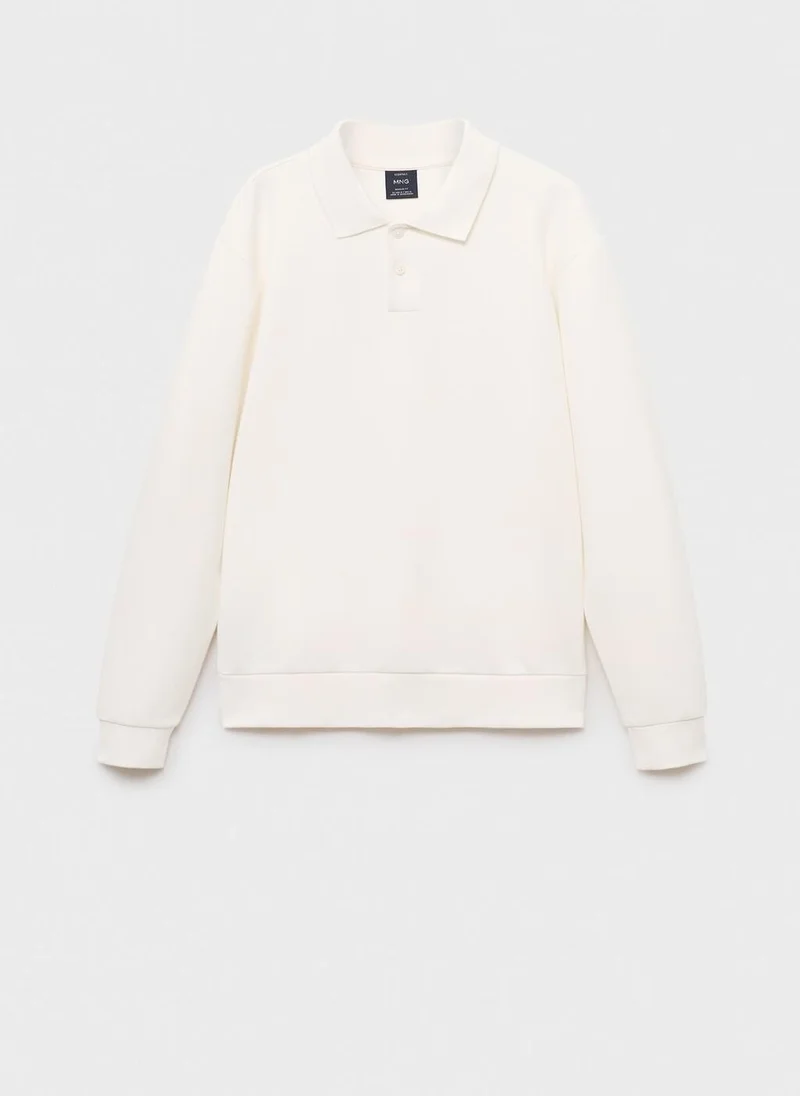 Mango Man  Regular-fit polo sweatshirt for Men | Best Price UAE