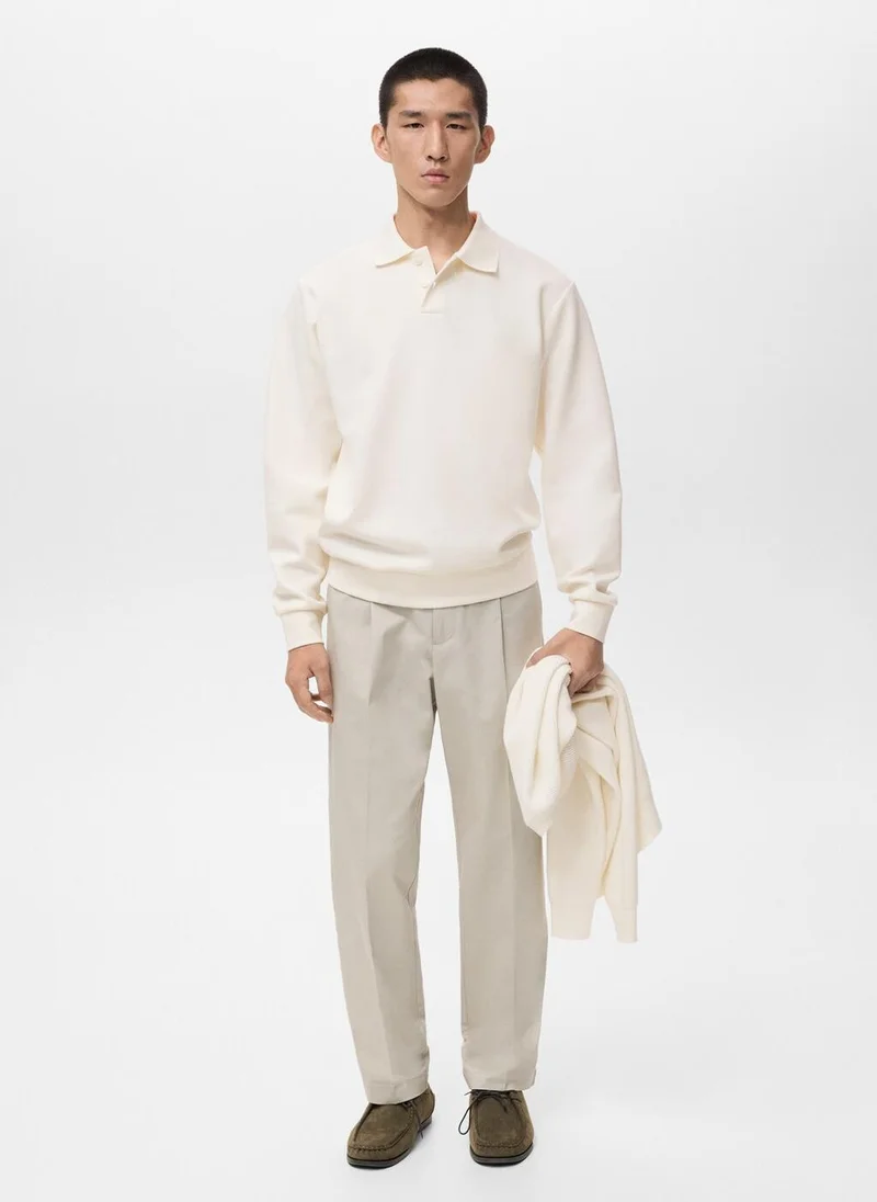 Mango Man  Regular-fit polo sweatshirt for Men | Best Price UAE