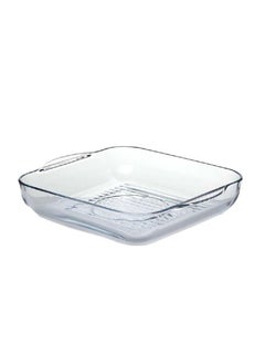 Borcam Borcam Grill Square Glass Baking Tray, 3250 Ml Capacity, 60 Mm Height, 317,5X282,5 Mm Diameter - Clear  - Image 2