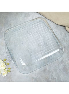 Borcam Borcam Grill Square Glass Baking Tray, 3250 Ml Capacity, 60 Mm Height, 317,5X282,5 Mm Diameter - Clear  - Image 5