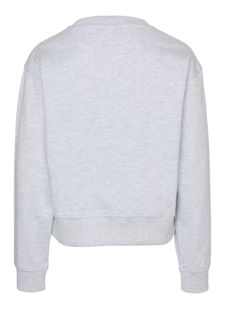 Vero Moda Girl Kids Heart Print Crew Neck Sweatshirt  - Image 2