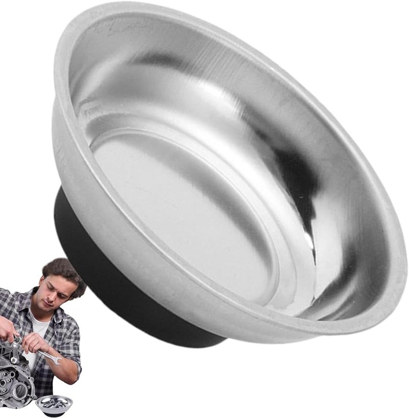 4 Inches Magnetic Parts Bowl Portable Tool Holder For Workbenches Repair Stations - Image 1