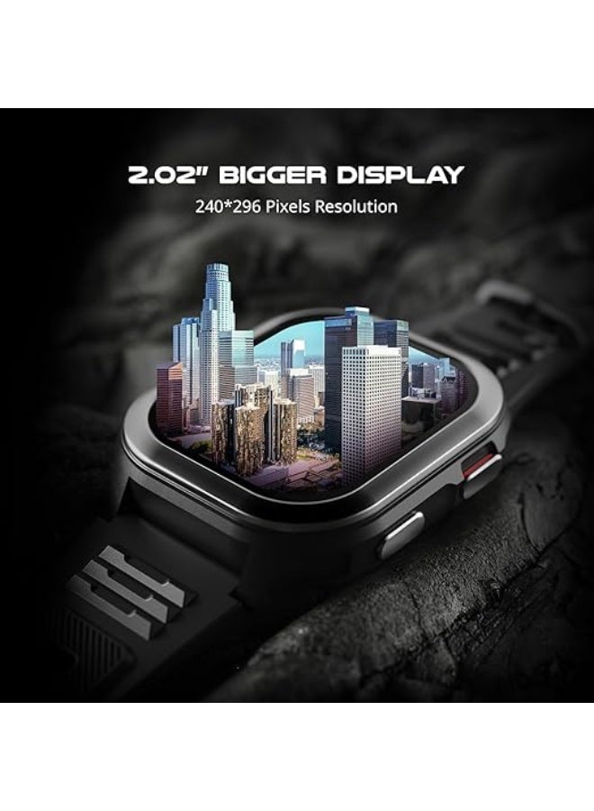 Fire-Boltt 4G Pro Volte Calling Smart Watch- 2.02” TFT Display, 4G Nano-SIM GPS, Health Suite, Sports Modes, 400mAh Battery (Black) - Image 4