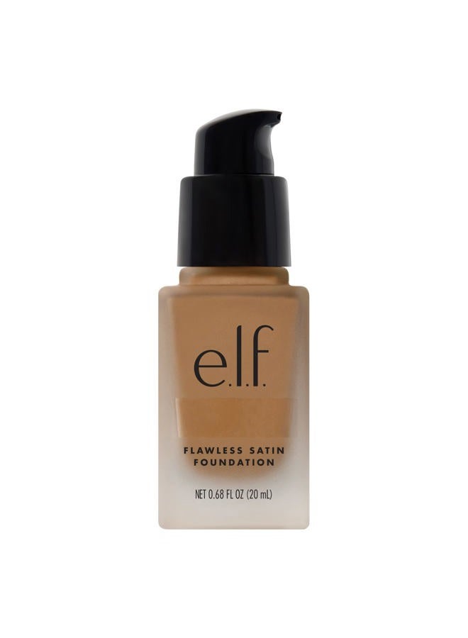 elf Flawless Satin Foundation, Lightweight & Medium Coverage, Semi-Matte Finish, Vegan & Cruelty-Free, Linen, 0.68 Fl Oz (20mL) - Image 1