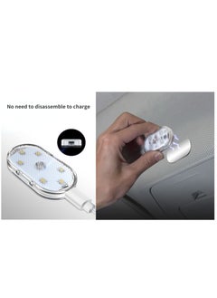 KASTWAVE 2 Pcs Car LED Lights Interior, 7 Colors LED Interior Car Lights with 6 Bright LED Lamp Beads, Portable Night Reading Light Car Interior Atmosphere, USB Rechargeable Lighting Light (7 Colored Lights)  - Image 4