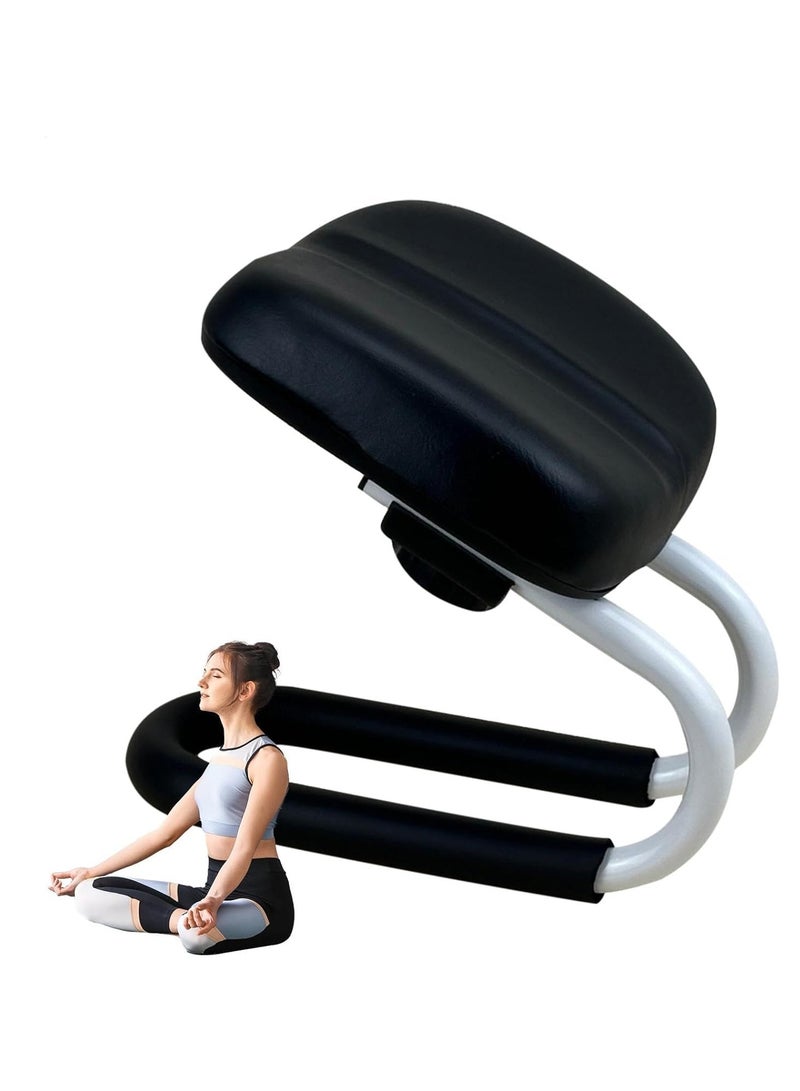 زيريفام كرسي الصلاة زيرفام ، مقعد ارتفاع قابل للتعديل للتأمل ، كرسي مريح لاستوديو اليوغا المنزلي ، مجلس اليوغا الإطار المعدني مع أغطية الساق المضادة للانزلاق - Image 1