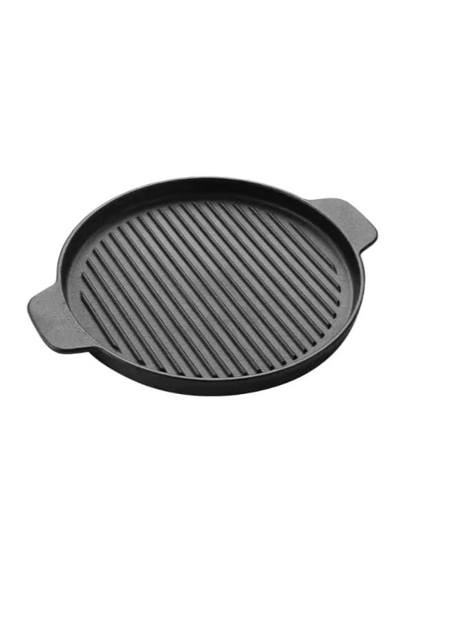 Generic - Fajita Round Pan Cast Iron With Wood Base, (24cm) - Image 1