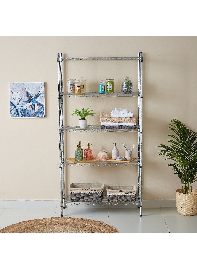Home Box 5-Tier Heavy Duty Wire Shelves Unit - Image 1