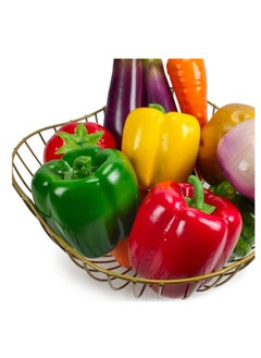 Excefore Lifelike Fake Red Pepper Chili Garland & Toy, Artificial Simulation Bell Pepper Display Props Faux Bell Pepper, Mini Fake Vegetable Hot Chili for Home Kitchen Decoration & Photography Props  - Image 3