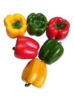 Excefore Lifelike Fake Red Pepper Chili Garland & Toy, Artificial Simulation Bell Pepper Display Props Faux Bell Pepper, Mini Fake Vegetable Hot Chili for Home Kitchen Decoration & Photography Props  - Image 5