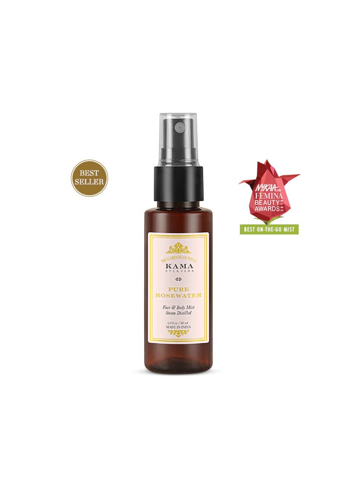 Kama Ayurveda KAMA AYURVEDA PURE ROSEWATER 50ML  - Image 1