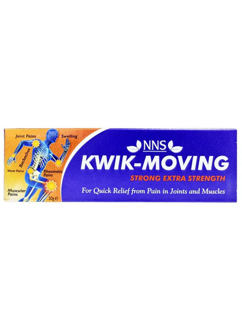NNS Kwik Moving Strong Extra Strength Gel 50Gm - Image 1