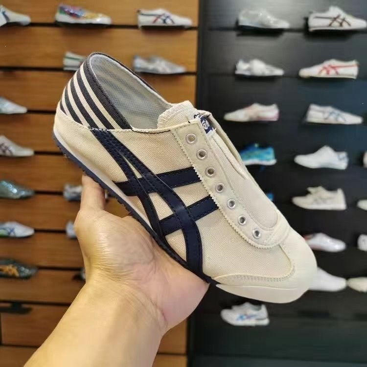 Onitsuka Tiger Tiger Summer Classic Slip-On Casual Canvas Shoes for Men and Women Couple Sports Style - Image 1