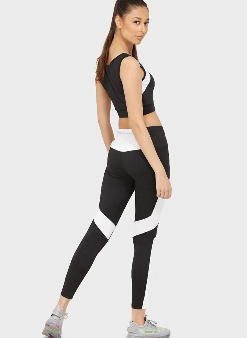 Blue Age Wide Waist Sports Leggings