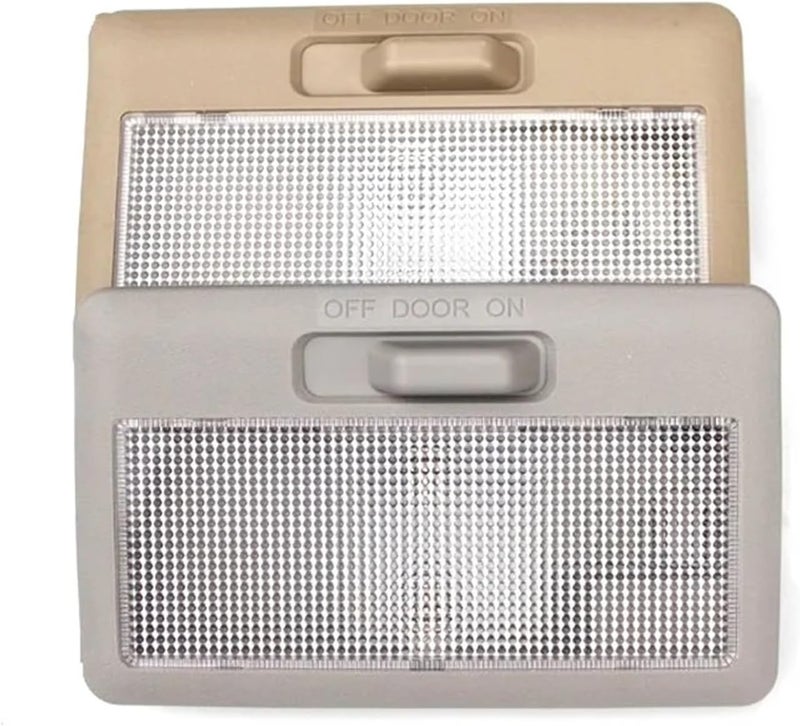 QASULER Beige Gray Car Interior Roof Dome Lamp - Image 3