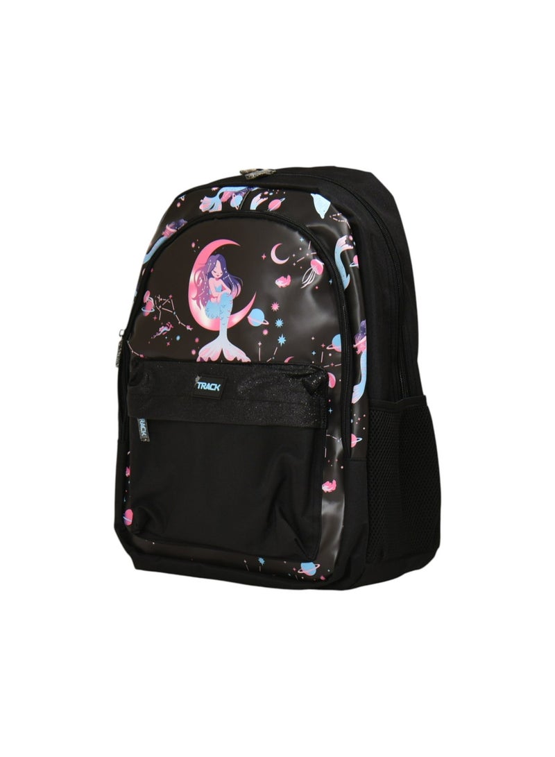 Track School 18 Inch Girls Backpack AS027 | Mermaid Design Backpack with Pencil Case | Lightweight School Bag Set - Image 5