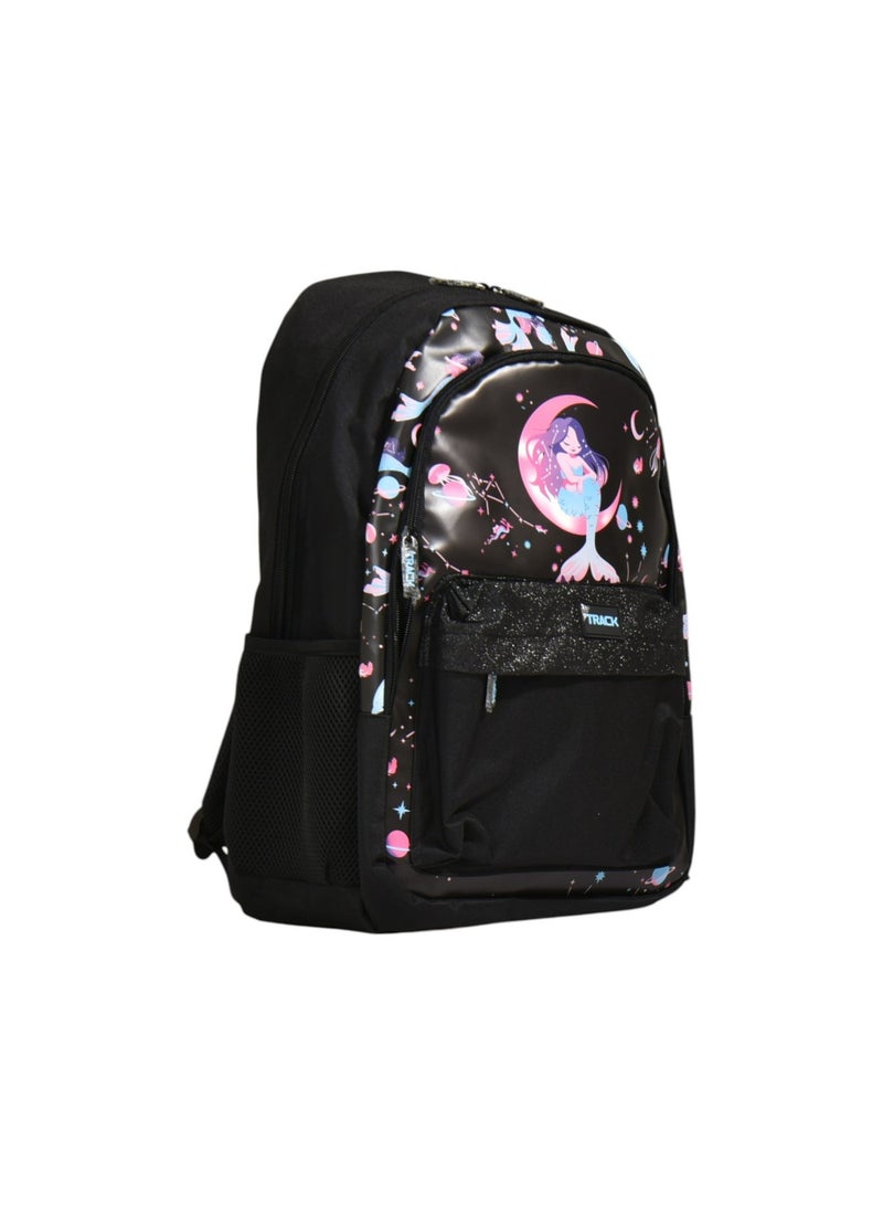 Track School 18 Inch Girls Backpack AS027 | Mermaid Design Backpack with Pencil Case | Lightweight School Bag Set - Image 3
