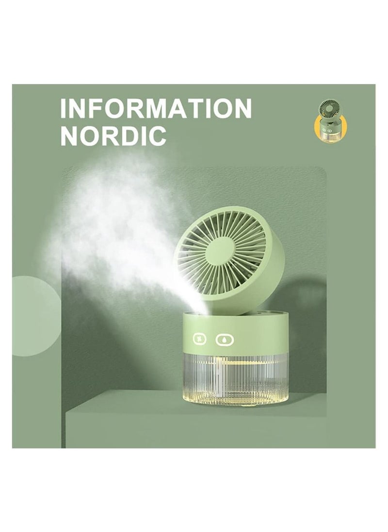 Generic - Essential Oil Diffuser Fan Humidifier, Ultrasonic Atomization High-speed Vibration Humidifier Fan, Automatic Humidification Aroma Diffuser, Quiet Yoga, Salon, Spa, Office, Bedroom - Image 1
