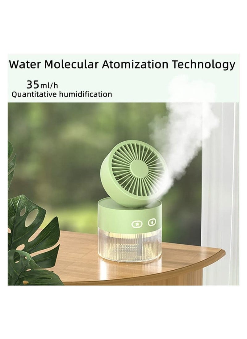 Generic - Essential Oil Diffuser Fan Humidifier, Ultrasonic Atomization High-speed Vibration Humidifier Fan, Automatic Humidification Aroma Diffuser, Quiet Yoga, Salon, Spa, Office, Bedroom - Image 1