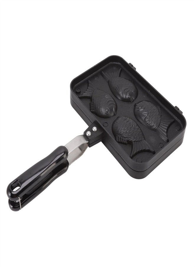 KASTWAVE Fish Shape Cake Maker Nonstick Pan, Double Sided Waffle Pan Cake Frying Pan, Coating Aluminum Alloy Waffle Maker Pot for Home Kitchen Sandwich Breakfast Waffle Baking Mold - Image 1