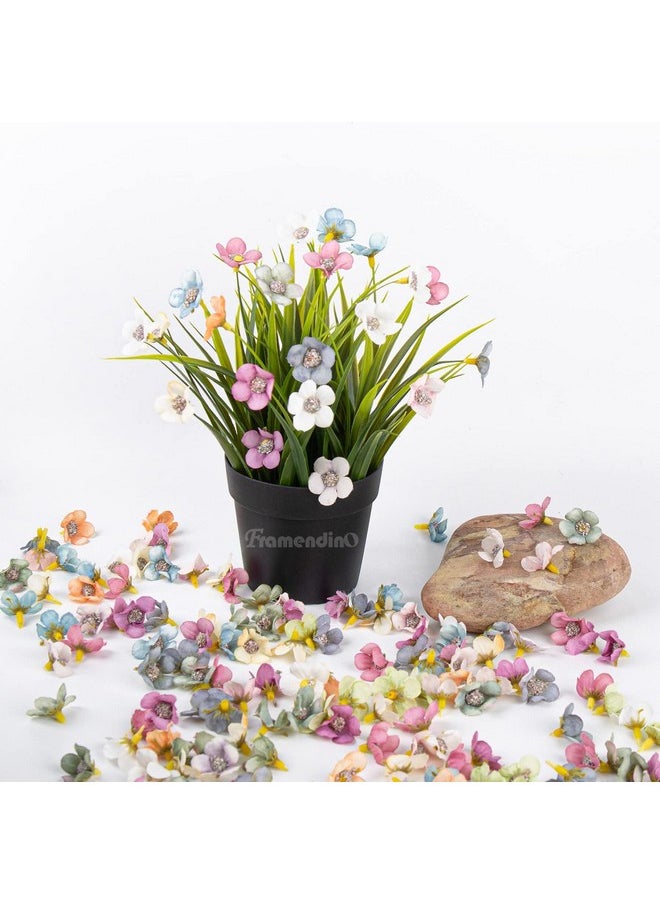 Framendino Framendino, 50 Pack Faux Flower Heads Mini Artificial Silk Flowers Daisy Small Multicolor for Wedding Home Garland Wreath DIY Crafts Accessory Decor  - Image 4