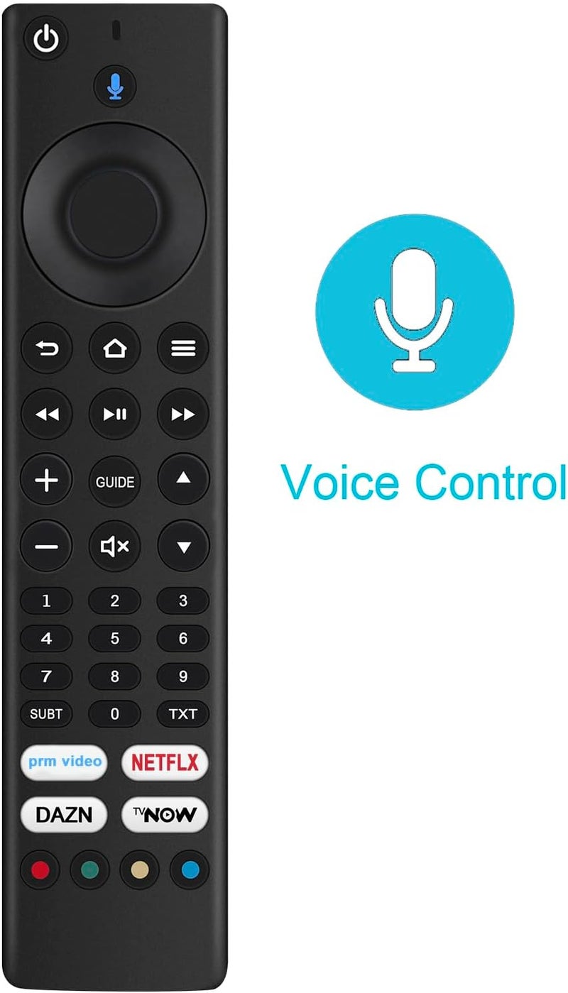 Vinabty Fire Replacement Voice Remote Control ald187r fit for Grundig Vision 6, Vision 7, Vision 8 Series TV 32VLE6010 40GFB6062 43GUT7077 43GUW7060 43VAE70 43VLE6010 43VLX7010 49GUB7062 4009VAE80 - Image 1