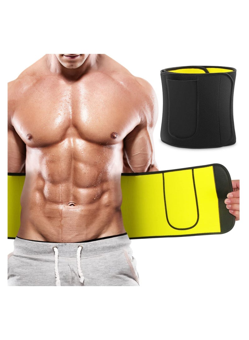 Y&D Waist Trainer Belt Back Brace, Neoprene Sweat Belt, Support Belly Fat Burner Fitness for Men Women Running and Workout Gym - Image 1