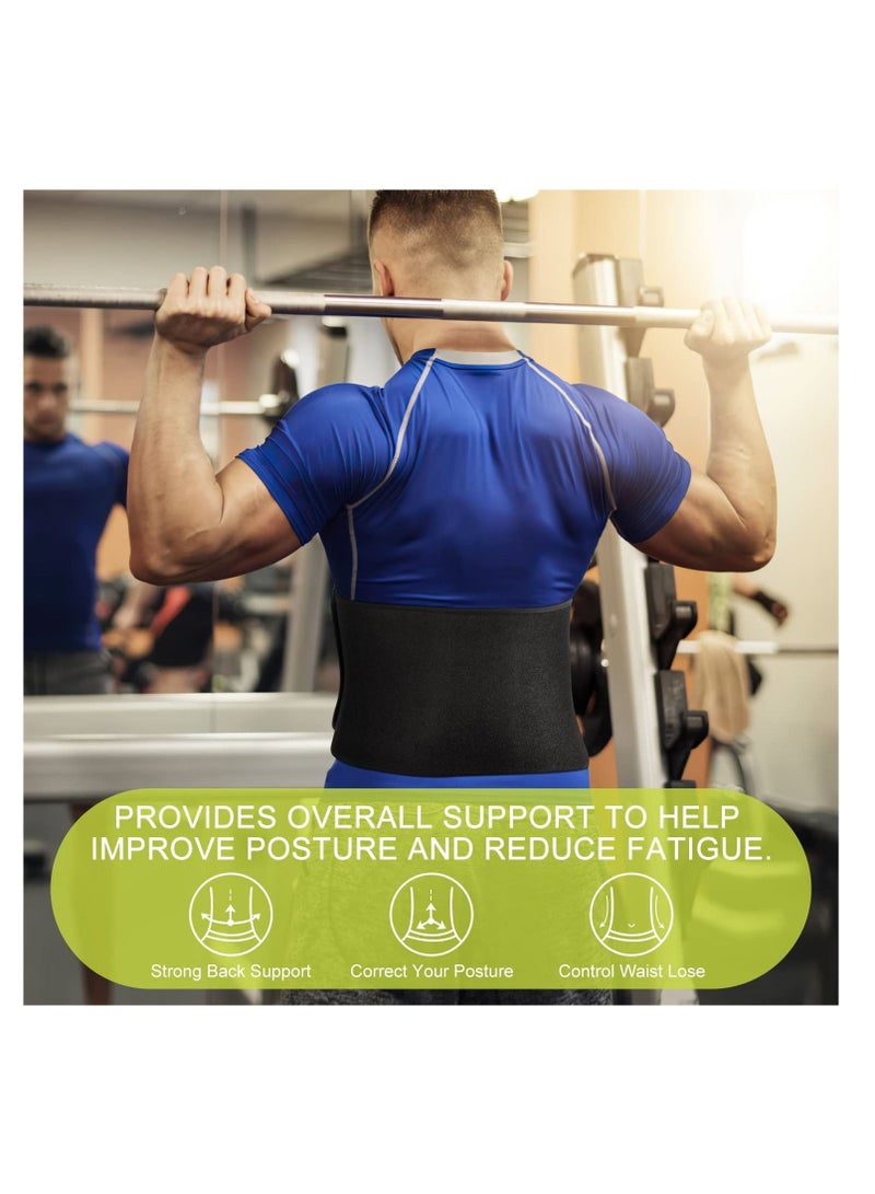 Y&D Waist Trainer Belt Back Brace, Neoprene Sweat Belt, Support Belly Fat Burner Fitness for Men Women Running and Workout Gym - Image 3