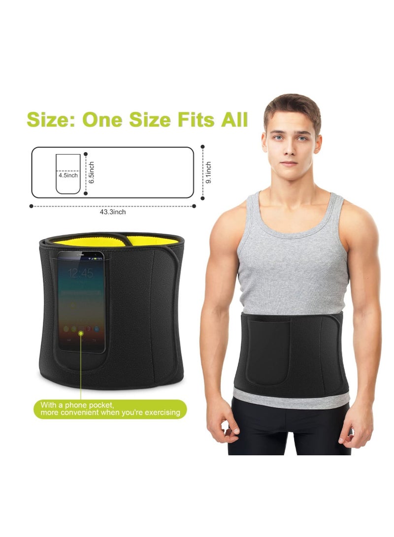 Y&D Waist Trainer Belt Back Brace, Neoprene Sweat Belt, Support Belly Fat Burner Fitness for Men Women Running and Workout Gym - Image 5