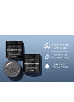 NEW YORK BIOLOGY THE ULTIMATE COSMECEUTICALS New York Biology Dead Sea Mud Mask for Face and Body - Spa Quality Pore Reducer for Acne, Blackheads & Oily Skin, Natural Skincare for Women, Men - Tightens Skin for A Healthier Complexion - 8.8 oz  - Image 4