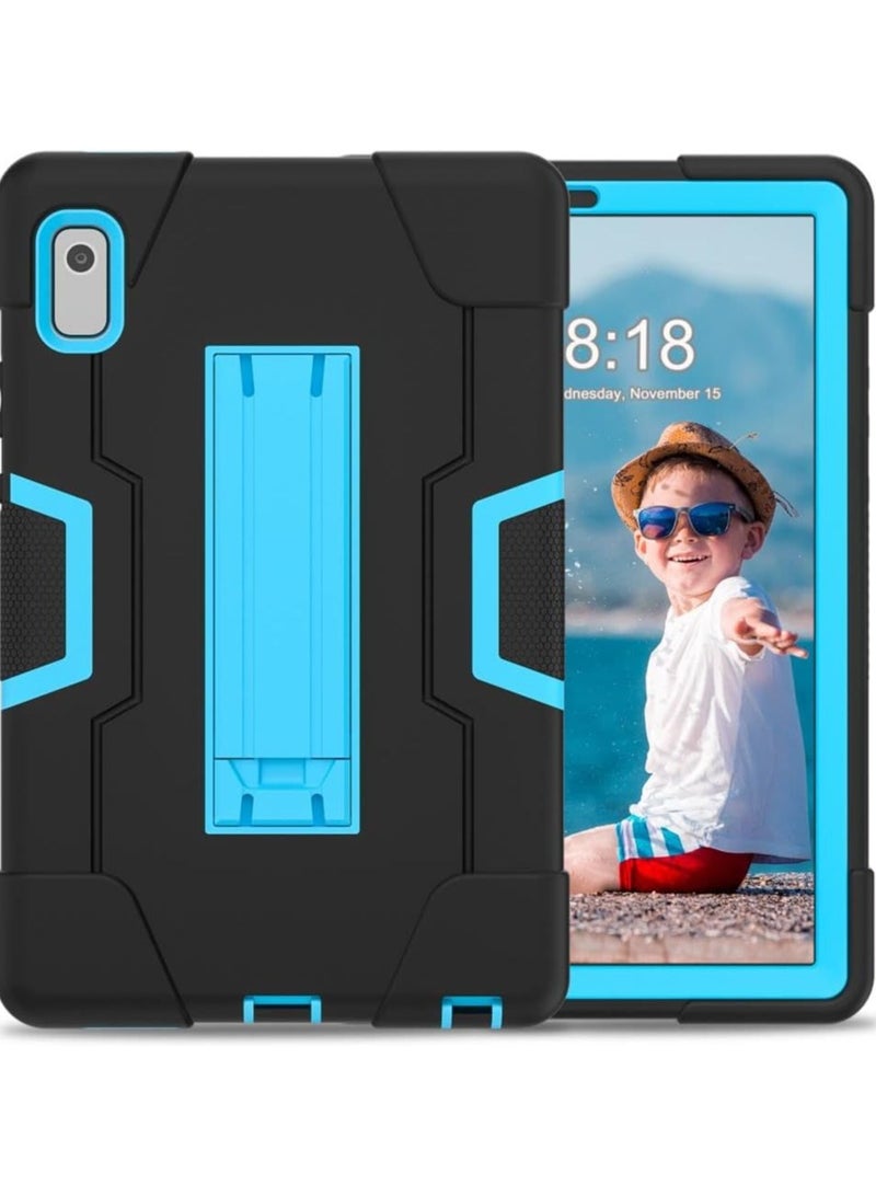 VKL Compatible with  Tab M9 9.0 inch (TB-310FU TB-310XU) Case 2023, Heavy Duty Rugged Kickstand Silicon Full-Body Hybrid Shockproof Drop Protection Cover for Kids (blue and navy) - Image 1